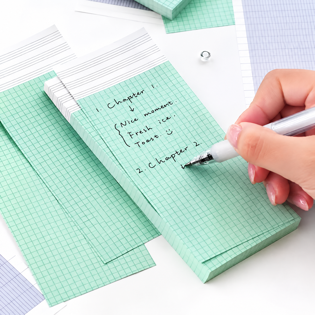 Virexoo™ Life in Progress Writable Memo Book — Planner Note Pad, To-Do List Paper & Study Journaling Supplies