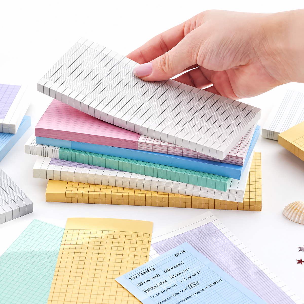 Virexoo™ Life in Progress Writable Memo Book — Planner Note Pad, To-Do List Paper & Study Journaling Supplies