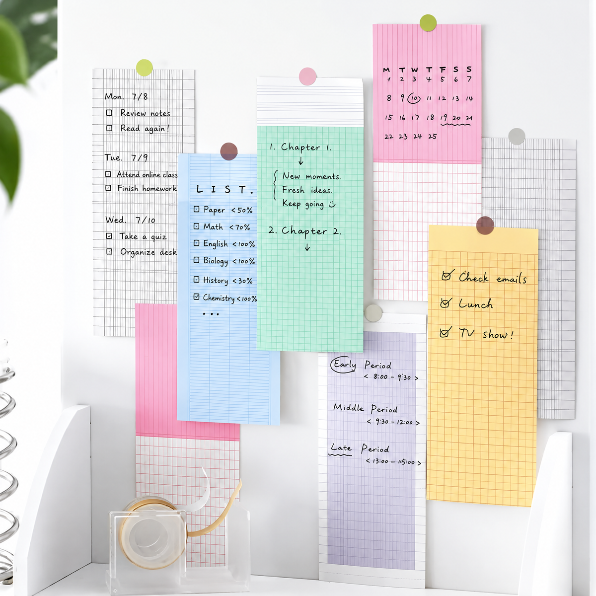 Virexoo™ Life in Progress Writable Memo Book — Planner Note Pad, To-Do List Paper & Study Journaling Supplies